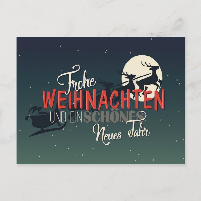 Carte Postale Frohe Weihnachten (Devant)