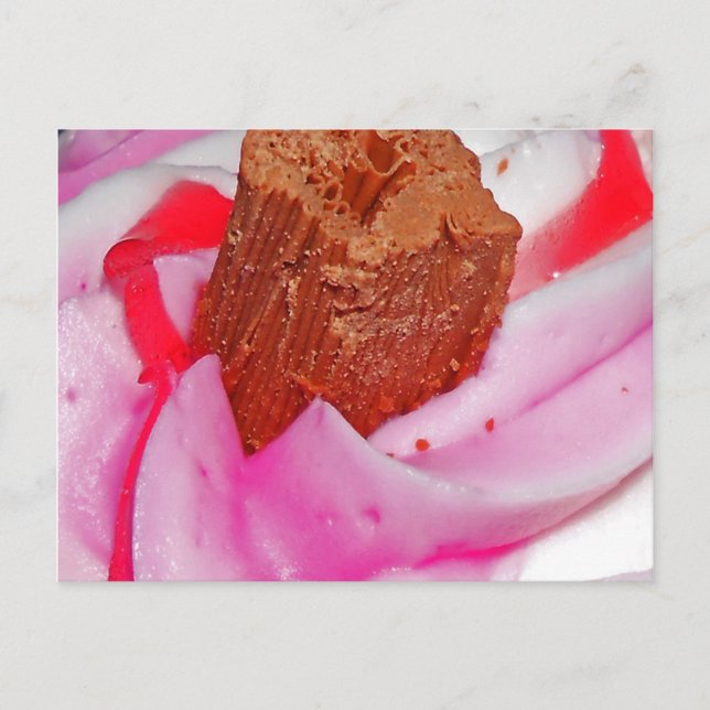 Carte Postale Froid rose et Flake (Devant)