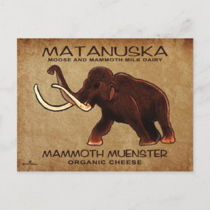 Carte Postale Fromage de menster Matanuska Mammoth