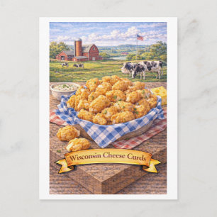Carte Postale Fromage en grains du Wisconsin (Série de l'aliment