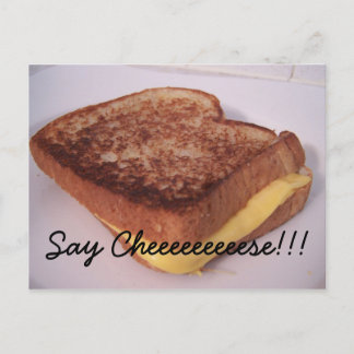 Carte Postale fromage grillé, Dites fromage ! ! !