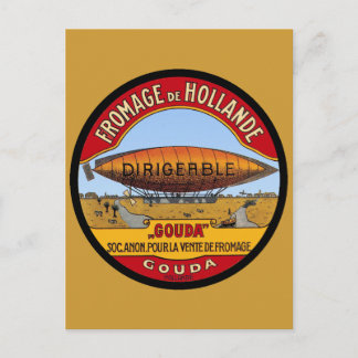Carte Postale Fromage Holland Dirigeable