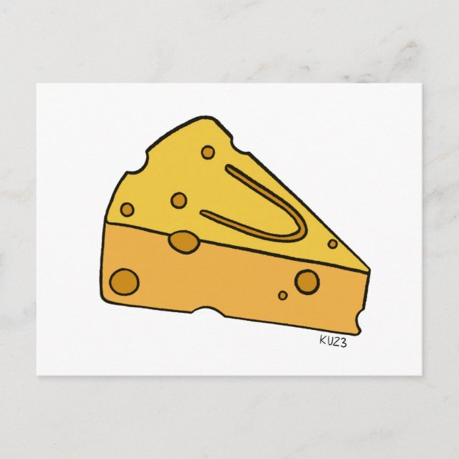 Carte Postale Fromage Mignon à Croquer (Devant)