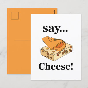 Carte Postale Fromage Nourriture drôle