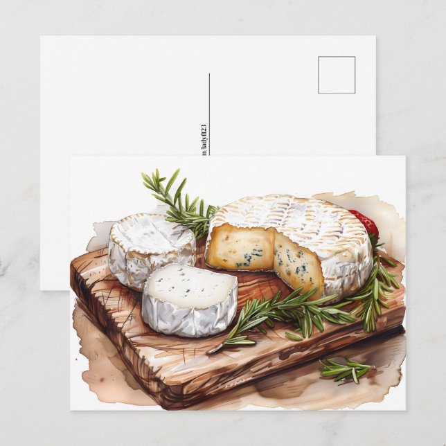 Carte Postale Fromage, Post-croisement (Devant / Derrière)