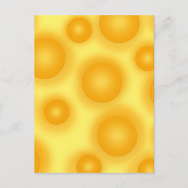 Carte Postale Fromage suisse jaune (Devant)
