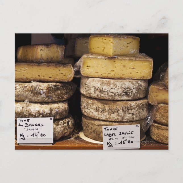 Carte Postale fromages artisanaux régionaux français (Devant)