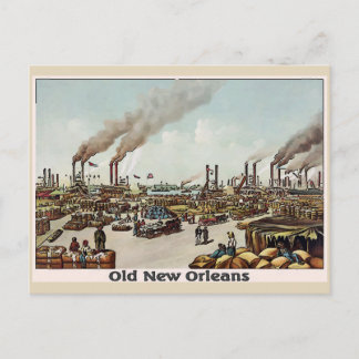 Carte Postale Front de la rivière Old Time de la Nouvelle-Orléan