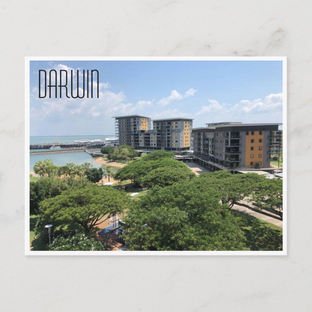 Carte Postale front de mer de Darwin NT (Devant)