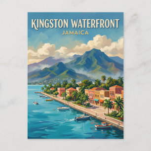 Carte Postale Front de mer de Kingston Jamaïque