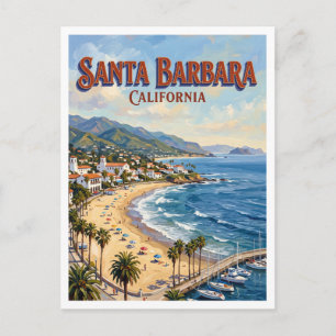 Carte Postale Front de mer de Santa Barbara Californie