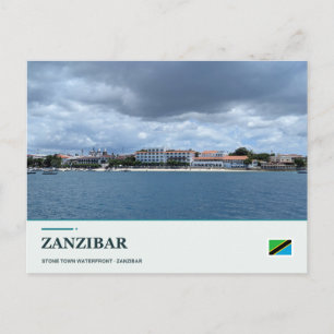 Carte Postale Front de mer de Stone Town à Zanzibar