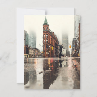 Carte Postale Front Street, Toronto Street View, Pluie (Ontario)
