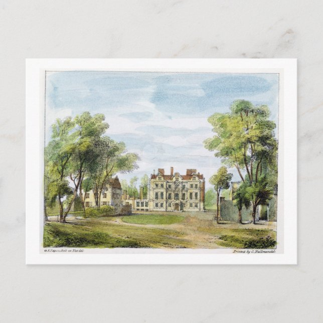 Carte Postale Front sud, Old Palace, Kew Gardens, plaque 2 de (Devant)