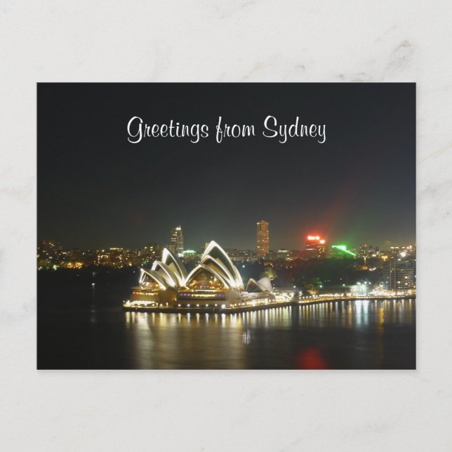 Carte Postale frontal de sydney (Devant)