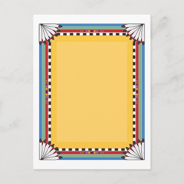 Carte Postale Frontière Autochtone (Devant)