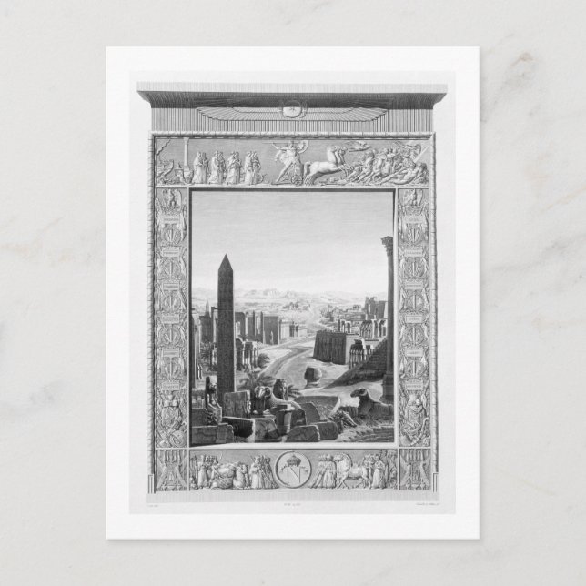 Carte Postale Frontispiece au volume 1 de la "Description de l'E (Devant)