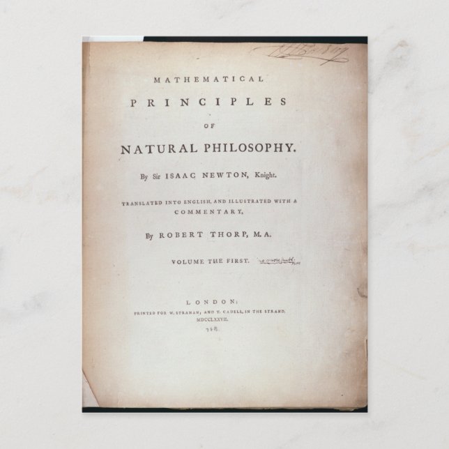 Carte Postale Frontispiece au volume I (Devant)