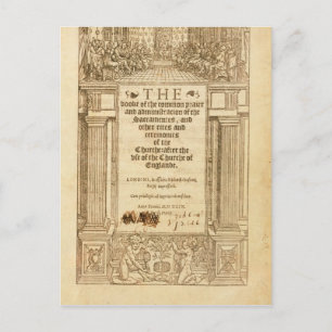 Carte Postale Frontispiece de "Le Livre de la Prière Commune"