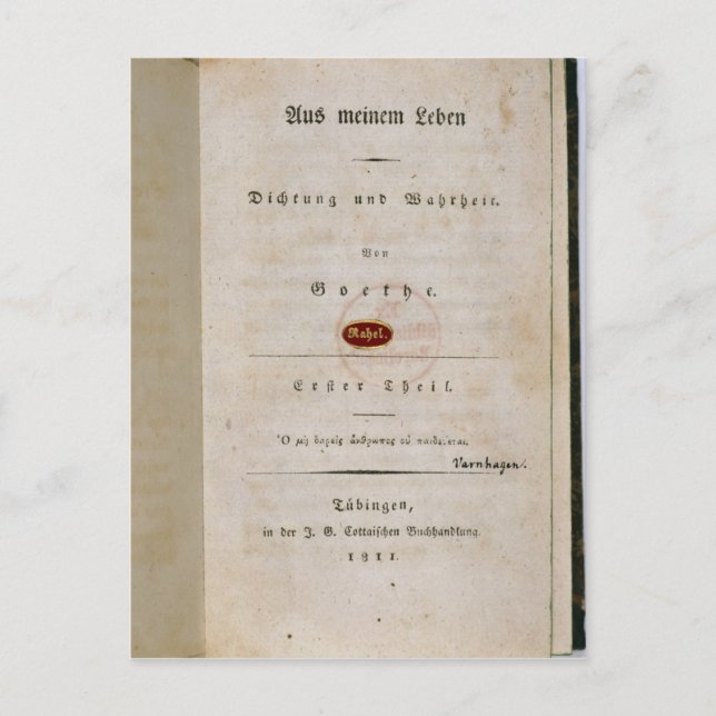 Carte Postale Frontispiece de 'Out of my Life (Devant)