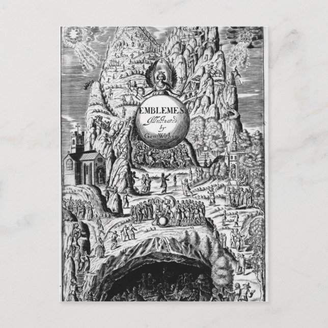 Carte Postale Frontispiece to George Wither's Emblems, 1635 (Devant)