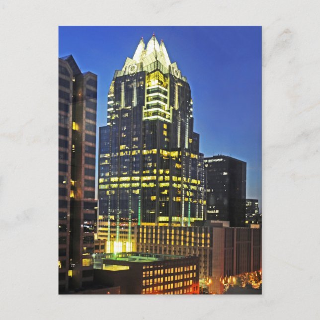 Carte Postale Frost Bank Tower, Austin, Texas, États-Unis (Devant)