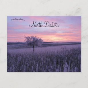 Carte Postale Frosty Erlenbusch Sunrise North Dakota