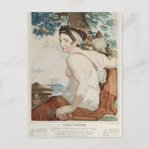 Carte Postale Fructidor douzième mois du calendrier républicain