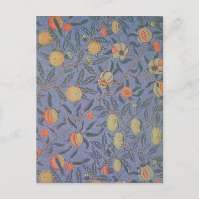 Carte Postale Fruit bleu ou grenade (Devant)