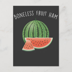 Carte Postale Fruit Bonss jambon Watermelon Végétal