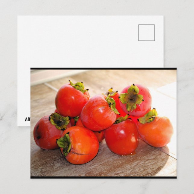 Carte Postale Fruit de kaki (Devant / Derrière)
