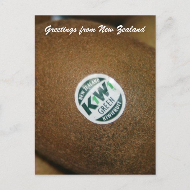 Carte Postale fruit de kiwi (Devant)