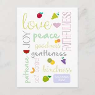 Carte Postale fruit de l'esprit