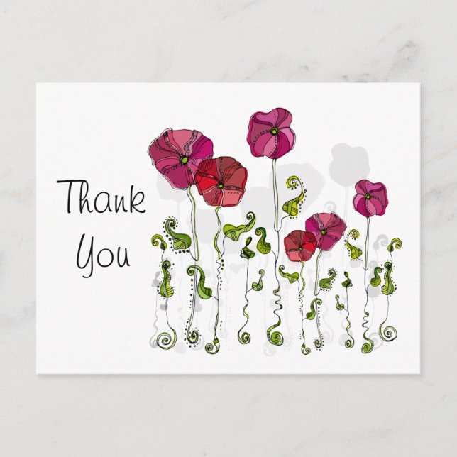 Carte Postale Fruit Fleur Cool mignonne Girl Retro Floral (Devant)