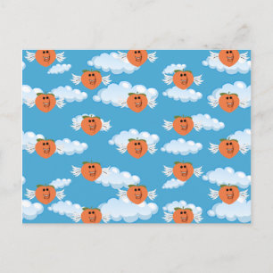 Carte Postale Fruit souriant drôle humour alimentaire émojis bla