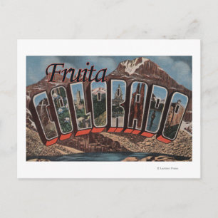 Carte Postale Fruita, Colorado - Scènes de grandes lettres