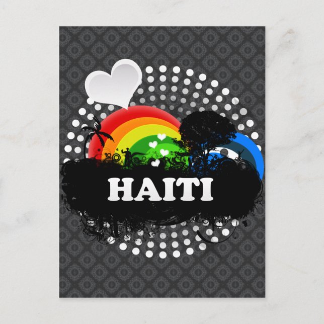 Carte Postale Fruité mignonne Haïti (Devant)