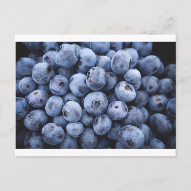 Carte Postale Fruits Blueberries snack baies de fruits (Devant)