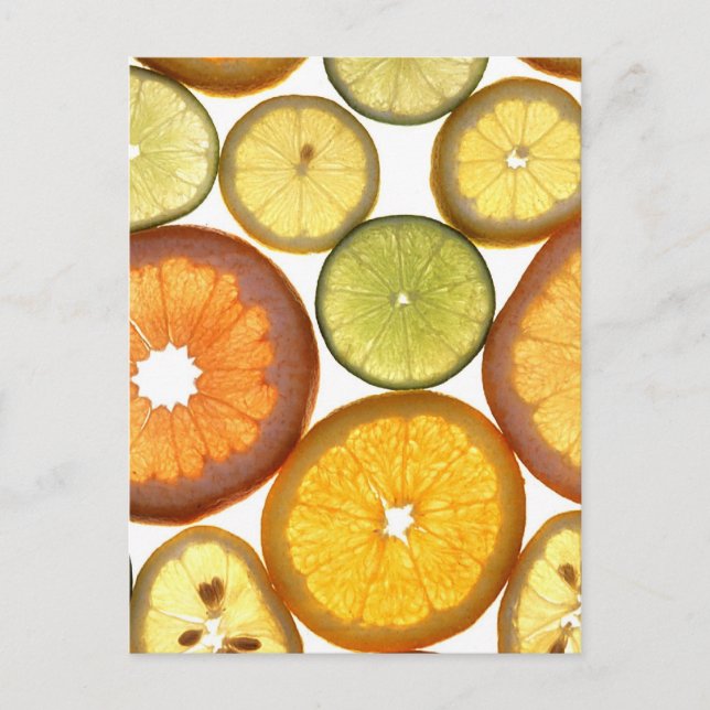 Carte Postale Fruits Citriques (Devant)