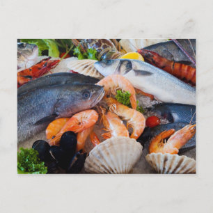 Carte Postale Fruits de mer variés