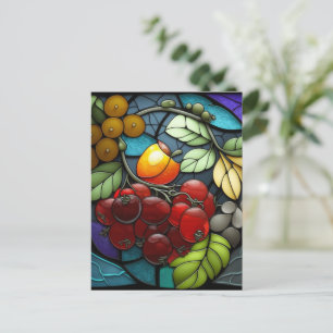 Carte Postale Fruits de variété en verre teint