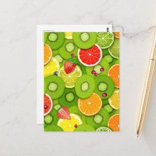 Carte Postale Fruits d'été 2