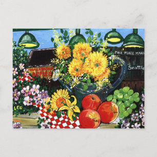 Carte Postale Fruits et fleurs
