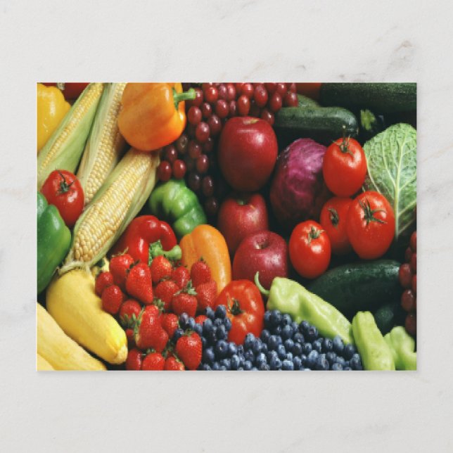 CARTE POSTALE FRUITS ET LÉGUMES (Devant)