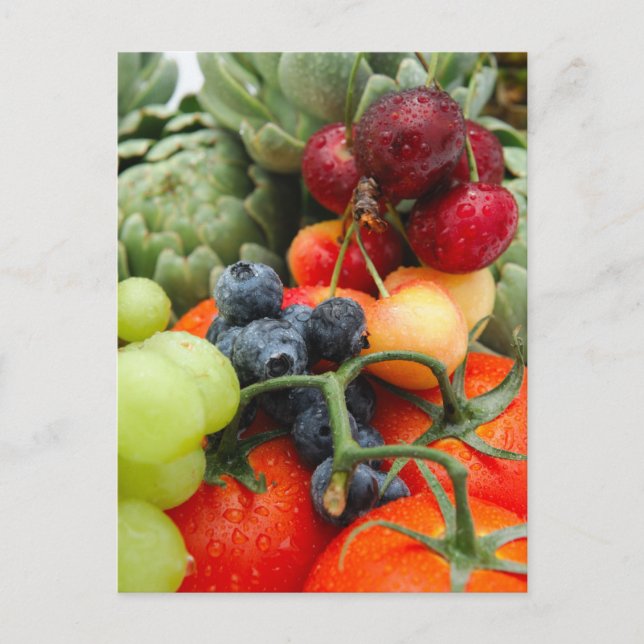 Carte Postale Fruits et légumes (Devant)