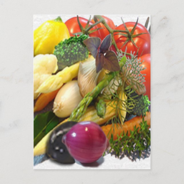 CARTE POSTALE FRUITS ET LÉGUMES (Devant)