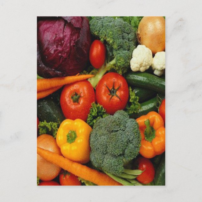 CARTE POSTALE FRUITS ET LÉGUMES (Devant)