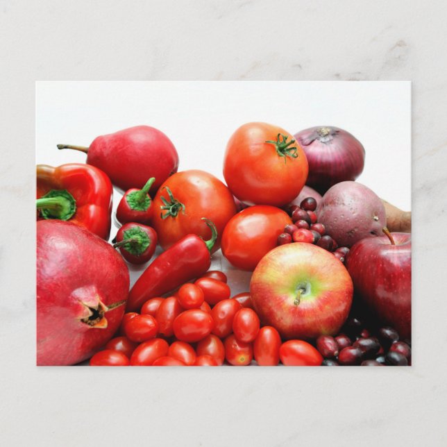 Carte Postale Fruits Et Légumes Rouges (Devant)