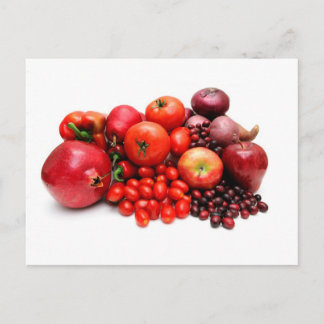 Carte Postale Fruits Et Légumes Rouges