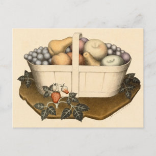 Carte Postale Fruits par Grant Wood